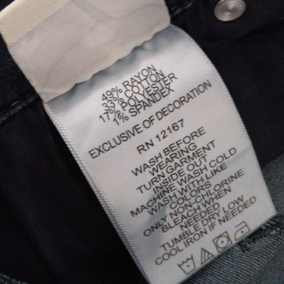 Laurie Felt Size ST(Small Tall) Silky Bootcut Dark Wash Blue Jeans - Picture 12 of 12